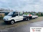 Ford Transit 350L 2.4TDdi BE combinatie I nieuwe apk I, Auto's, Bestelauto's, Keurmerk '100% Onderhouden', Gebruikt, Zwart, 4 cilinders