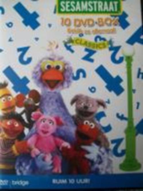 Sesamstraat de 10 dvd-box in goede staat, Cd's en Dvd's, Dvd's | Kinderen en Jeugd, Educatief, Boxset, Alle leeftijden, Verzenden