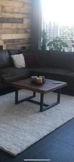 Salontafel, boomstam met metalen onderstel, Ophalen, 50 tot 100 cm, 50 tot 100 cm, Minder dan 50 cm