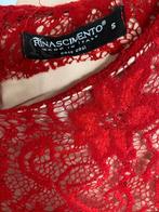 sale....RINASCIMENTO beeldige rode kanten jurk 36 CHCS, Rinascimento, Ophalen of Verzenden, Zo goed als nieuw, Maat 36 (S)