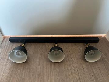 Plafondlamp met 3 spots - Zwart beschikbaar voor biedingen