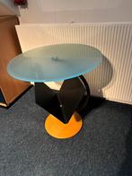 Ronde bijzettafel met lectuurbak, Huis en Inrichting, Tafels | Bijzettafels, Minder dan 55 cm, Rond, Ophalen, 45 tot 60 cm