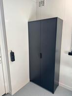 Ikea Bror Kast - Zwart Metaal met 4 Legplanken, Huis en Inrichting, Kasten | Roldeurkasten en Archiefkasten, Ophalen, 50 tot 100 cm