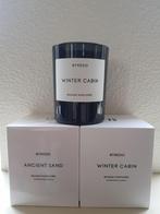 Byredo kaars Winter Cabin/ Ancient Sand 240 gram, Ophalen of Verzenden, Nieuw, Overige materialen, Minder dan 25 cm