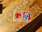 Panini 2022 Extra stickers Ronaldo & Ochoa, Ophalen of Verzenden, Zo goed als nieuw, Meerdere stickers