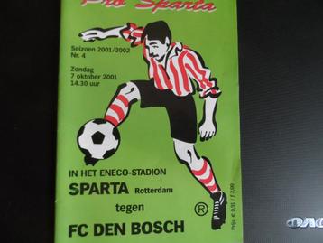 Sparta - FC Den Bosch  2001/2002 beschikbaar voor biedingen