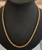 18 karaats gouden rope / koord ketting geelgoud 65cm, Ophalen of Verzenden, Zo goed als nieuw, Goud, Goud