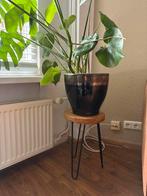 Leuk Krukje met Metalen Poten, Huis en Inrichting, Krukjes, Ophalen, Zo goed als nieuw, Hout