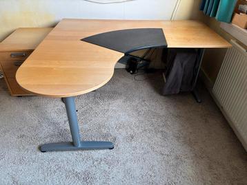 IKEA Bureau Galant met ladeblok - afbeelding 1