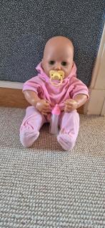 Pop met speen en flesje, Ophalen of Verzenden, Zo goed als nieuw, Babypop