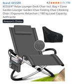 KESSER Relax Lounger Tuinstoel nieuw in doos, Ophalen of Verzenden, Nieuw