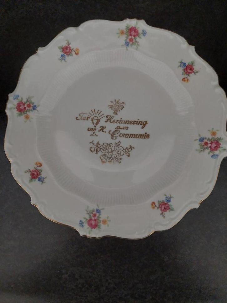 Communie bord ter herinnering, Antiek en Kunst, Antiek | Keramiek en Aardewerk, Ophalen