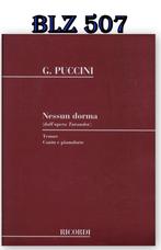 BLZ507 Bladmuziek G. Puccini - Nessun Dorma, Muziek en Instrumenten, Ophalen of Verzenden, Artiest of Componist, Populair, Piano