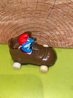Smurfen grote smurf in metalen auto, Ophalen of Verzenden, Zo goed als nieuw, Verschillende Smurfen