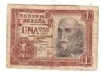 spanje 1 peseta 1953 gebruikt, Overige landen, Verzenden