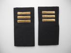 2 epauletten, rangemblemen, schuifpassanten douane. Nieuw., Ophalen of Verzenden, Overige soorten, Nederland, Embleem of Badge