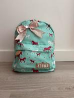 Leuke kinder schooltas merk zebra met paarden print, Gebruikt, Overige kleuren, Rugtas, Ophalen of Verzenden