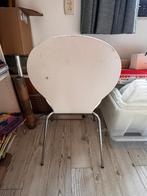 3 Fritz Hansen  design vlinderstoelen wit, Ophalen, Gebruikt, Drie, Wit