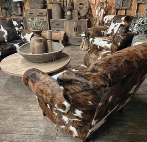 koeienhuid landelijk woonaccessoires railwood, Huis en Inrichting, Overige Huis en Inrichting, Nieuw, Ophalen