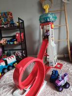 Paw patrol looping toren zgan incl 3 autos, Ophalen, Zo goed als nieuw