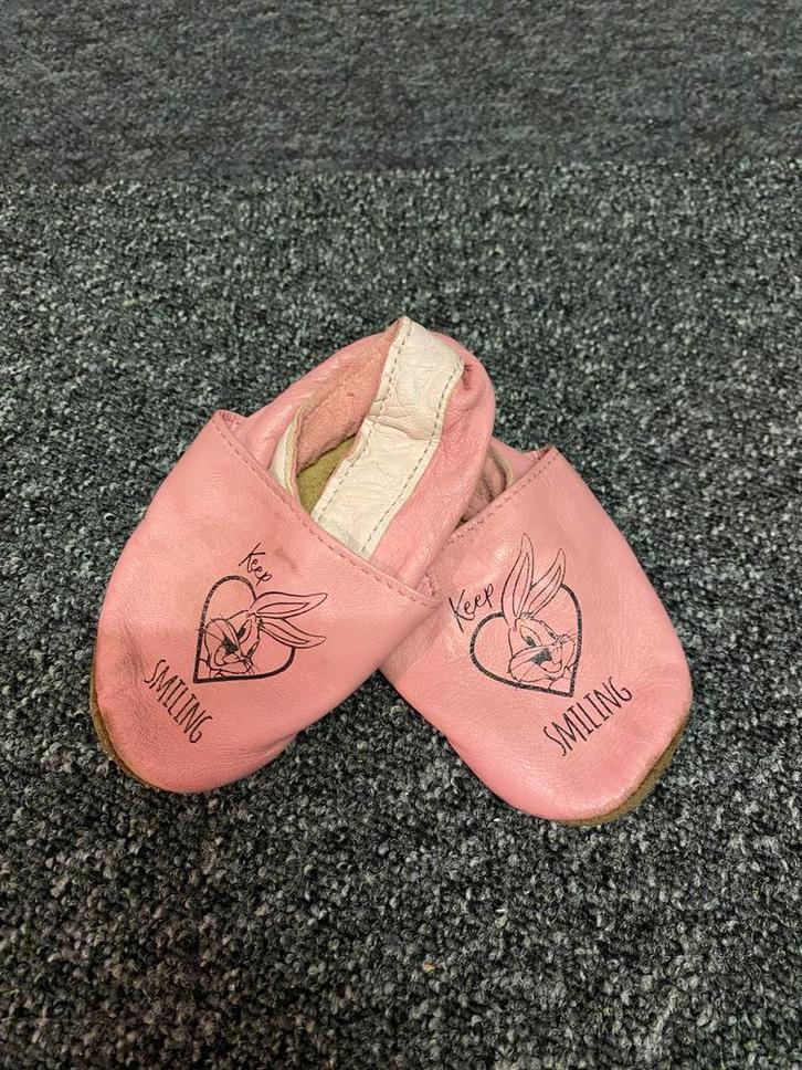 Kruipschoentjes leer, Kinderen en Baby's, Babykleding | Schoentjes en Sokjes, Zo goed als nieuw, Meisje, Schoentjes, Ophalen of Verzenden