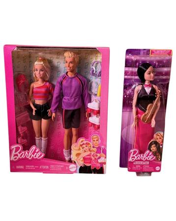 Barbie violist Barbie en Ken op rolschaatsen, 65e verjaardag beschikbaar voor biedingen