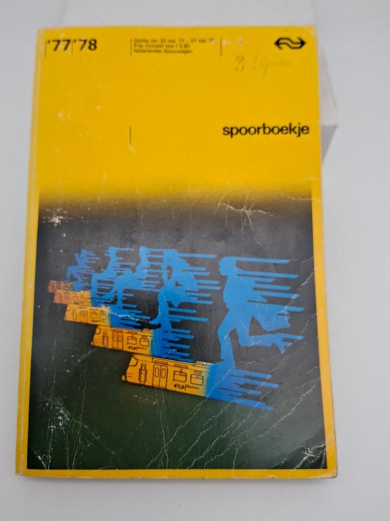 spoorboekje NS 1977-1978, Verzamelen, Verzenden, Gebruikt, Trein, Boek of Tijdschrift