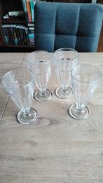 Rococo Bormioli/ Rockbar ijsglazen 38 cl 4 stuks 18.2cm hoog, Ophalen of Verzenden