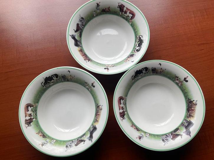 Servies the farm H.v.D. /L.Dake en Zn, Huis en Inrichting, Keuken | Servies, Zo goed als nieuw, Bord(en), Overige stijlen, Porselein