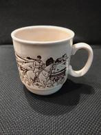Vintage mok - beker Staffordshire England porselein 300ml, Verzenden, Zo goed als nieuw, Overige stijlen, Kop(pen) en/of Schotel(s)