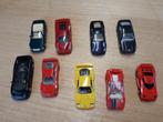 Partijtje 9x modelauto's Ferrari Jaguar Mercedes BMW Bburago, Hobby en Vrije tijd, Modelauto's | 1:43, Ophalen of Verzenden, Gebruikt