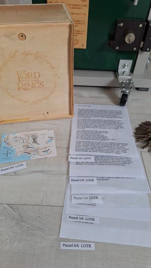 Escaperoom deurtje  thema Lord of the Rings, Hobby en Vrije tijd, Gezelschapsspellen | Bordspellen, Zo goed als nieuw, Ophalen