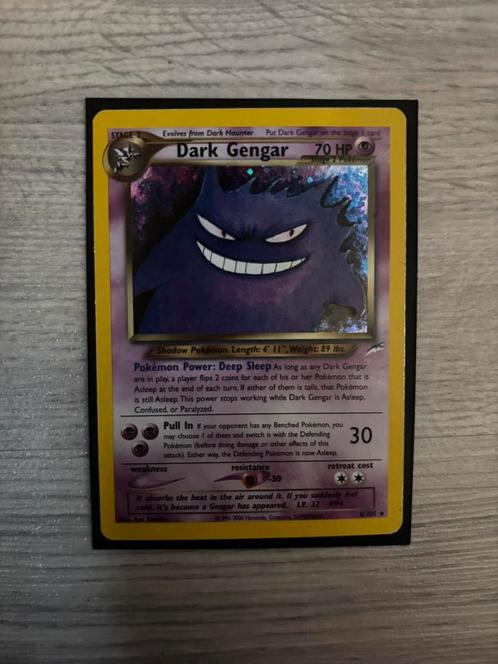 Dark Gengar holo 6/105, Hobby en Vrije tijd, Verzamelkaartspellen | Pokémon, Zo goed als nieuw, Losse kaart, Ophalen of Verzenden