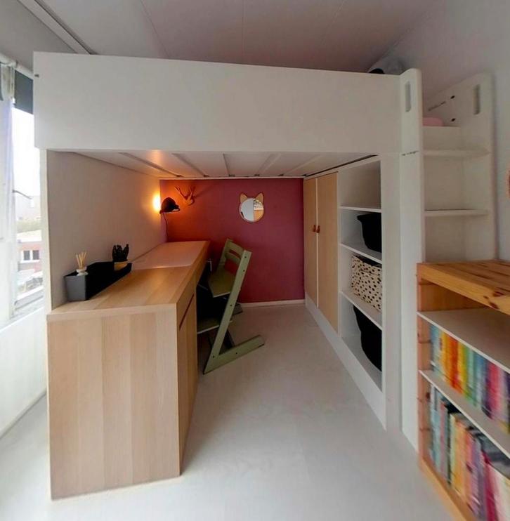 IKEA Smastad Hoogslaper - Complete Kinderkamer Oplossing, Kinderen en Baby's, Kinderkamer | Stapelbedden en Hoogslapers, Gebruikt