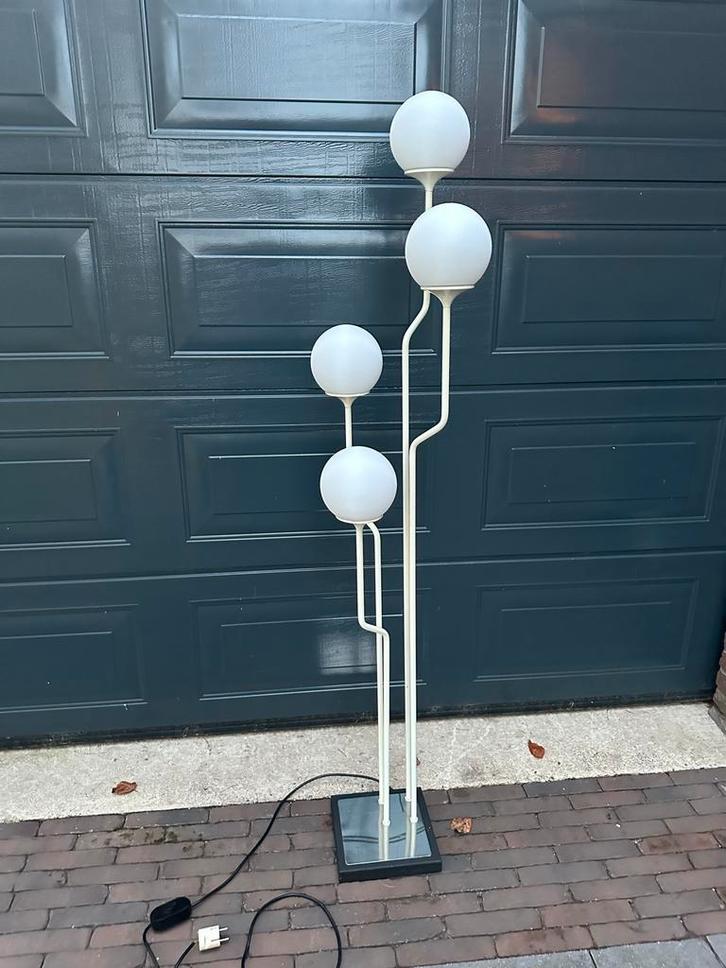 Reggiani Bollenlamp Vloerlamp, Huis en Inrichting, Lampen | Vloerlampen, Gebruikt, 150 tot 200 cm, Glas, Metaal, Ophalen