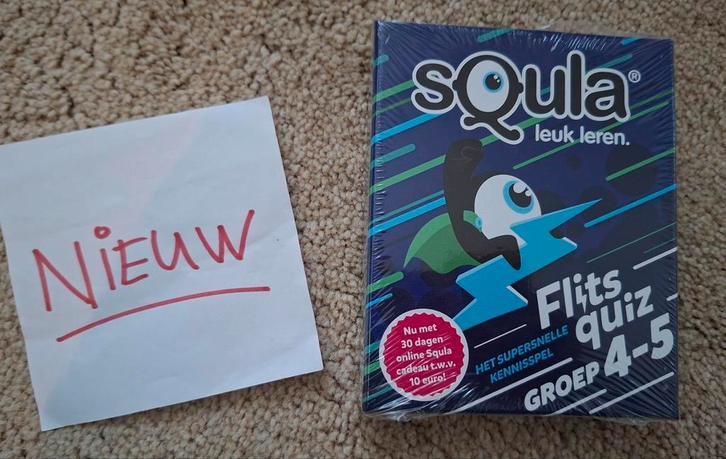 Nieuw in folie - squla flits quiz groep 1-3 en 4-5, Hobby en Vrije tijd, Gezelschapsspellen | Kaartspellen, Nieuw, Ophalen of Verzenden