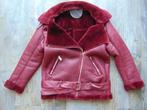 Winterjas rood gevoerde jas maat 40 nepleer, Kleding | Dames, Jassen | Winter, Ophalen of Verzenden, Zo goed als nieuw, Maat 38/40 (M)