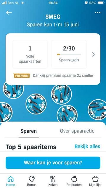 54 AH SMEG zegels voor korting op bestek en servies beschikbaar voor biedingen