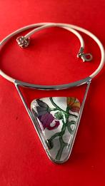 Glas geschilderd motief hanger, Ophalen of Verzenden, Nieuw, Overige kleuren, Overige materialen