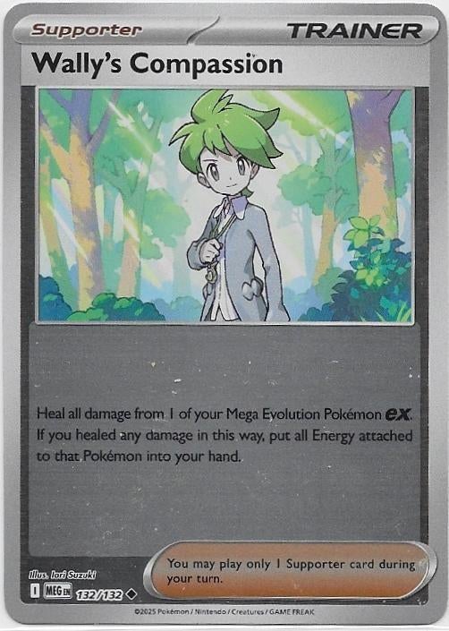 Mega Evolution,  Wally's Compassion [reverse] 132/132, Ophalen of Verzenden, Nieuw, Losse kaart