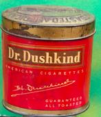 Dr. Dushkind. American Cigarettes.  Cigarettes. Blik.  Ca'40, Ophalen, Gebruikt, Sigarenbandjes