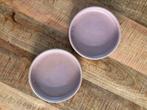 2 stuks roze keramische voerbakken kat - Designed by Lotte, Ophalen of Verzenden, Zo goed als nieuw