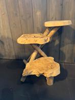Houten bijzettafeltjes 2x, Huis en Inrichting, Tafels | Bijzettafels, 45 tot 60 cm, Minder dan 55 cm, Ophalen of Verzenden, Zo goed als nieuw