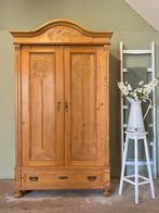 Brocante grenen buffetkast servieskast kledingkast halkast, Ophalen, Gebruikt, Nvt, Brocante landelijk cottage vintage
