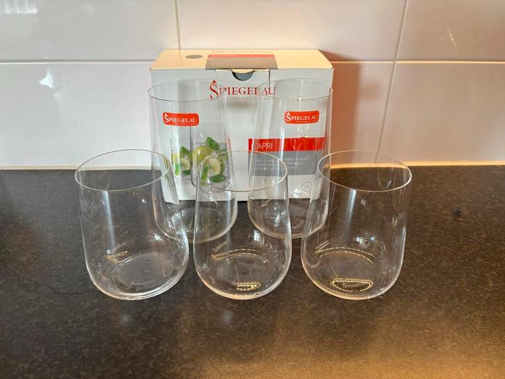 Spiegelau Capri Glazen - Set van 5, Huis en Inrichting, Keuken | Servies, Zo goed als nieuw, Glas of Glazen, Effen, Glas, Ophalen of Verzenden
