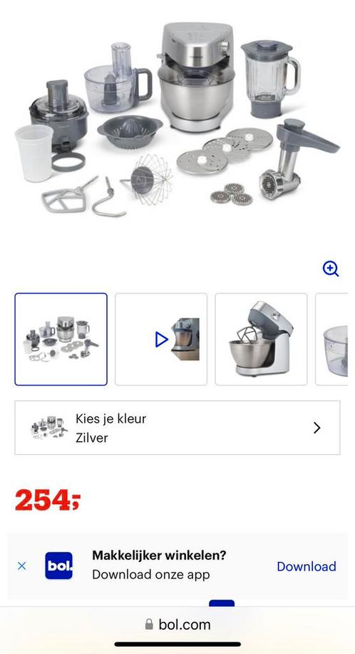 Kenwood keukenmachine KGC29, Witgoed en Apparatuur, Keukenmixers, Zo goed als nieuw, Ophalen of Verzenden