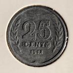 Kwartje zink 25 cent 1942, Ophalen of Verzenden, Koningin Wilhelmina, 25 cent, Losse munt