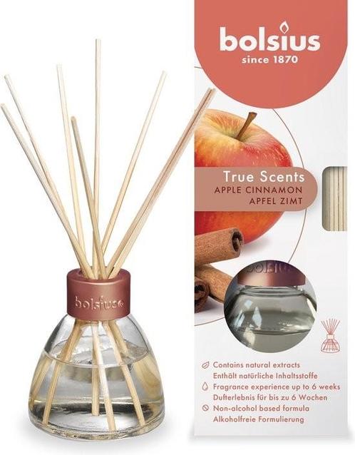 Bolsius Geurstokjes Appel/Kaneel, Huis en Inrichting, Woonaccessoires | Kandelaars en Kaarsen, Nieuw, Minder dan 25 cm, Overige materialen