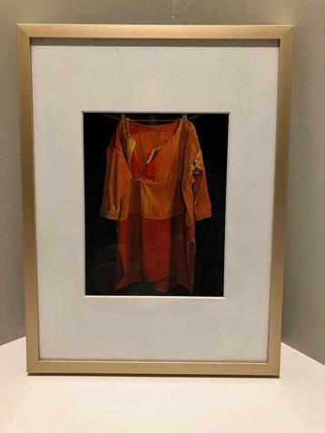 Ingelijst foto Jopie Huisman met afbeelding oranje kleding beschikbaar voor biedingen