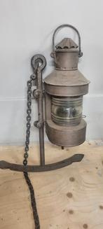 Toplicht scheepslamp met anker, Ophalen of Verzenden